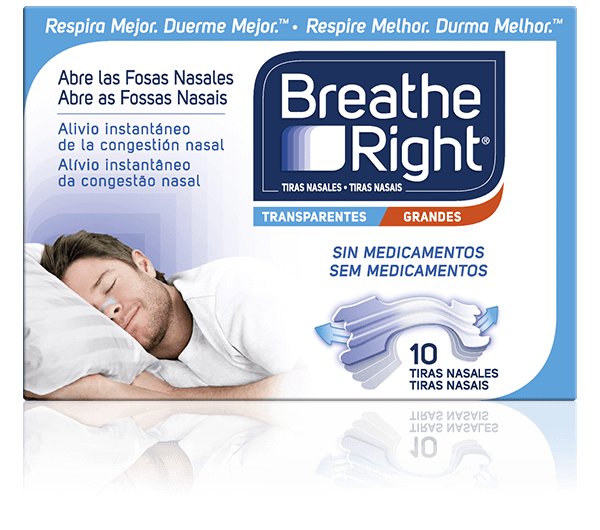 Breathe Right 10 tiras Nasales clásicas Mediana-pequeña
